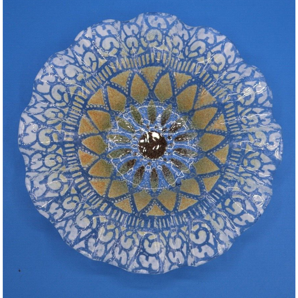 Vintage‎ Sydenstricker Embassy Fused Art Glass Bowl *Pre-Owned*